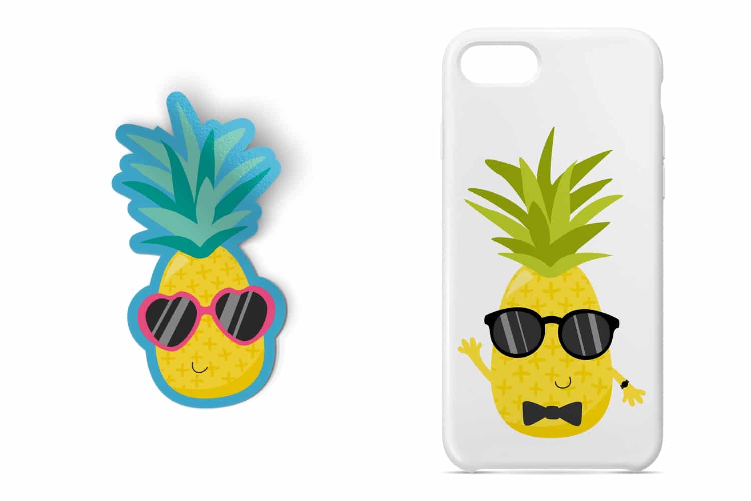 Assorted Kawaii Pineapple Clipart and Vectors
