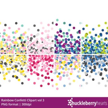 Rainbow Confetti Clipart