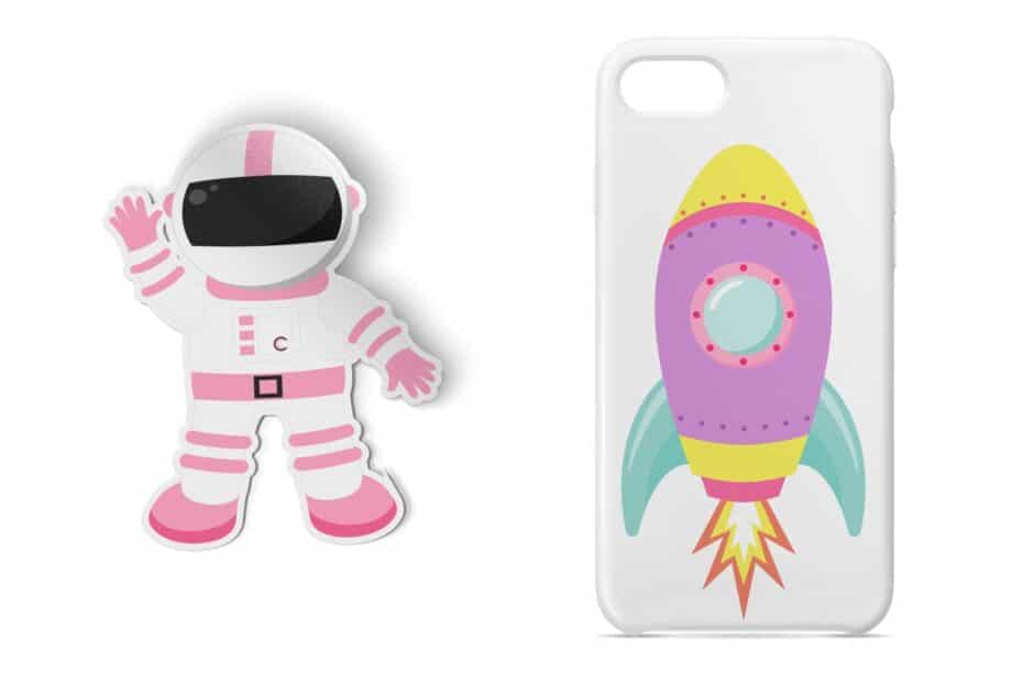 Girly Outer Space Clipart