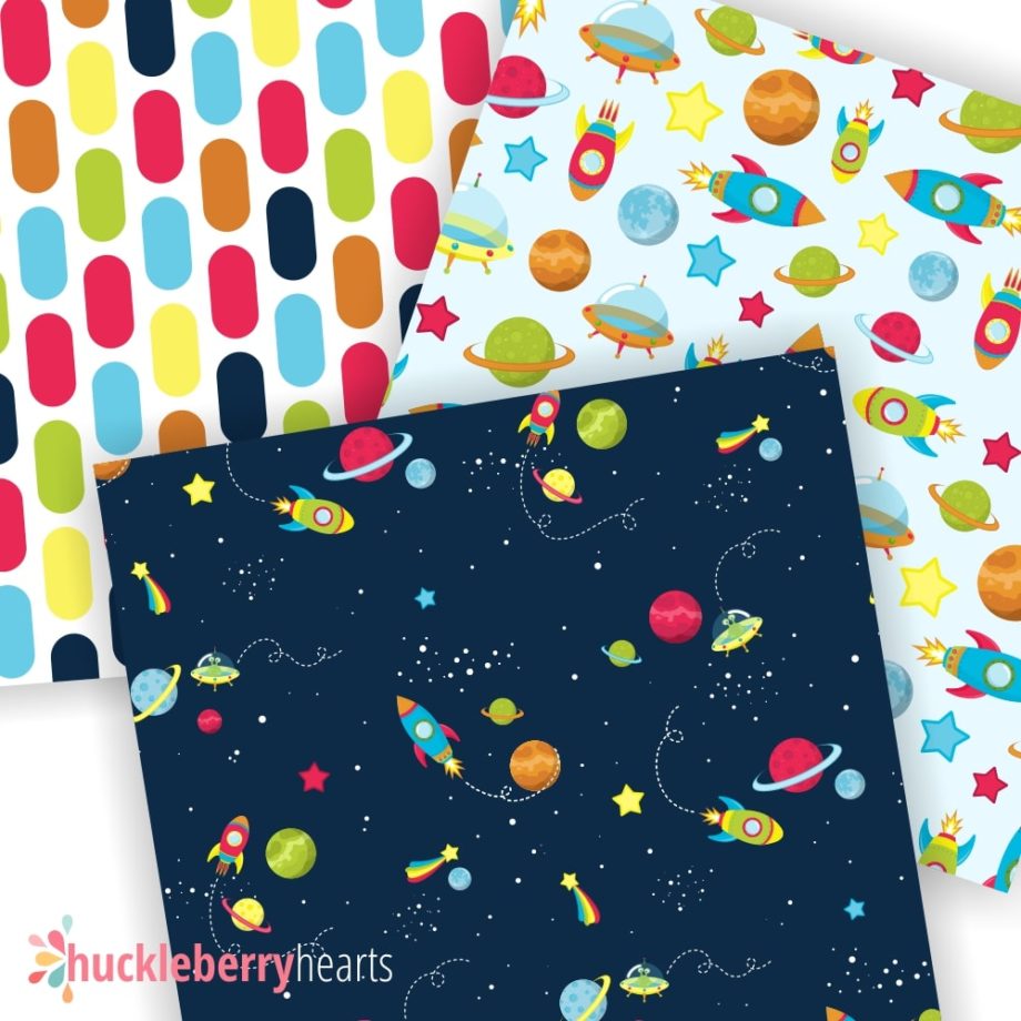 Outer Space Digital Scrapbook Paper