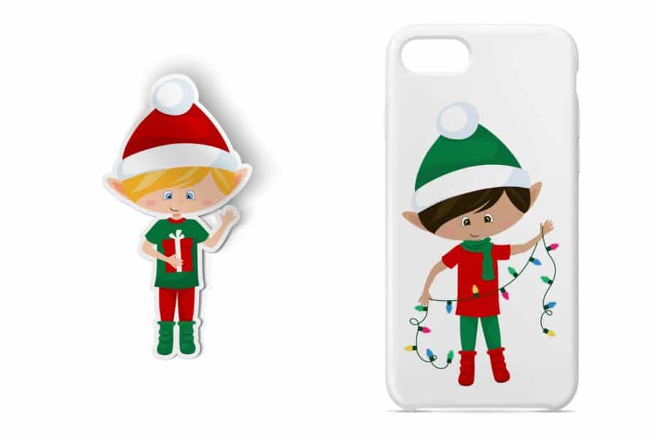 Christmas Elf Boys Clipart