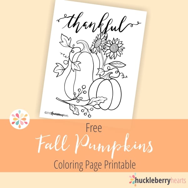 Free Fall Coloring Page Printable from Huckleberry Hearts