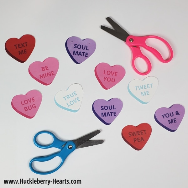 Cutting out Paper Hearts