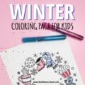 free printable winter coloring page for kids