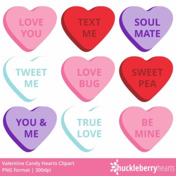 Candy Valentine Hearts clipart