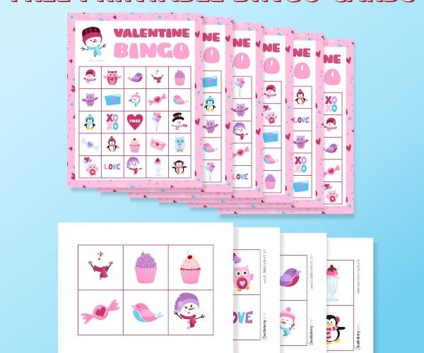 Printable Valentine Bingo Cards