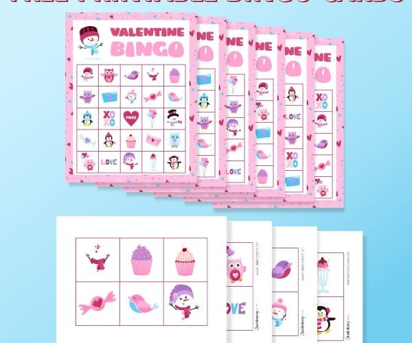 Printable Valentine Bingo Cards