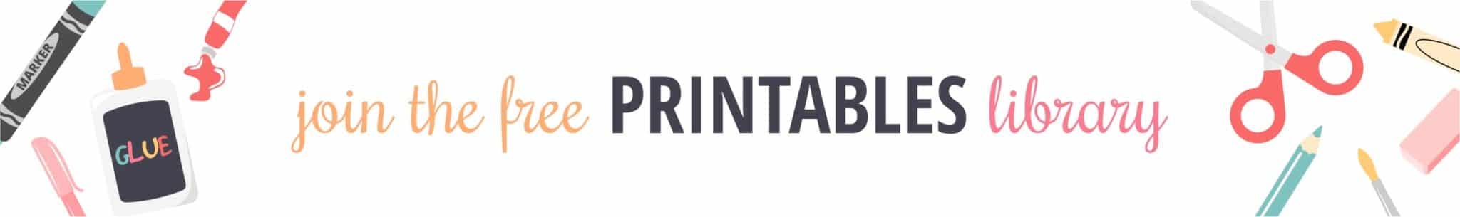 Join the Free Printables Library join the free printables library