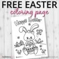 Easter Bunny Coloring Page