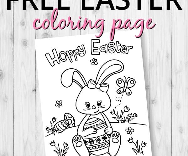 Easter Bunny Coloring Page