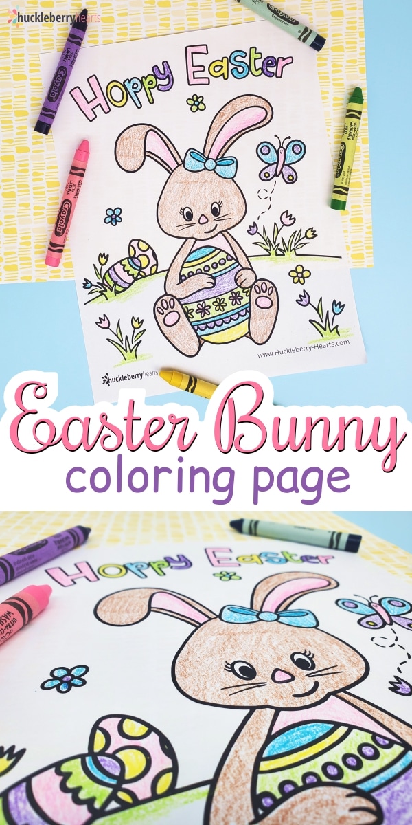 Easter Bunny Coloring Page for Kids