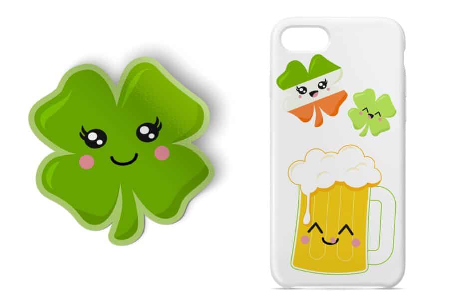 Assorted St Patricks Day Themed Clipart and SVG Set