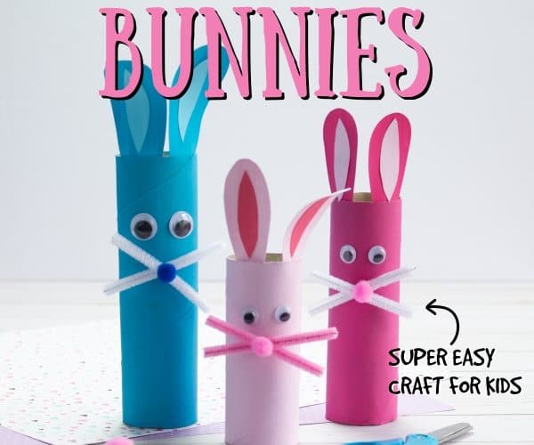 DIY Paper Towel Roll Easter Bunny Craft