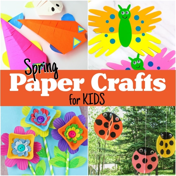 Spring Paper Crafts for Kids - Huckleberry Hearts