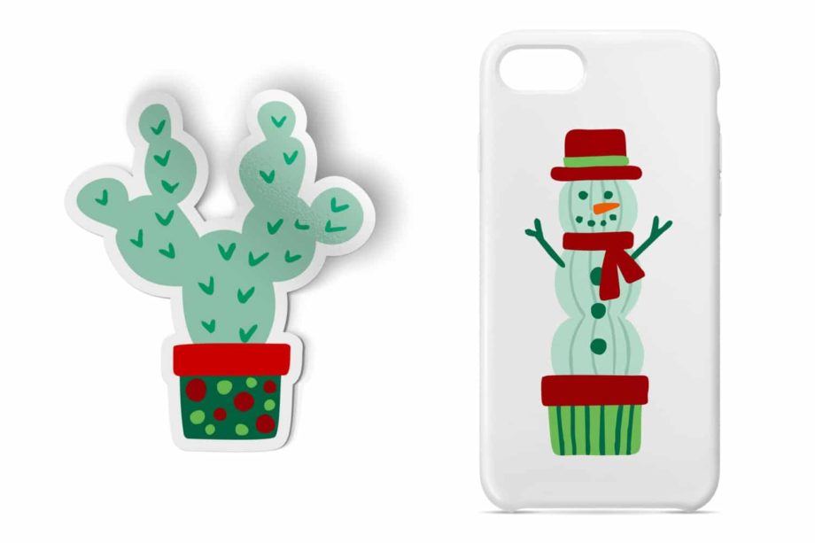 Christmas Cactus Clipart