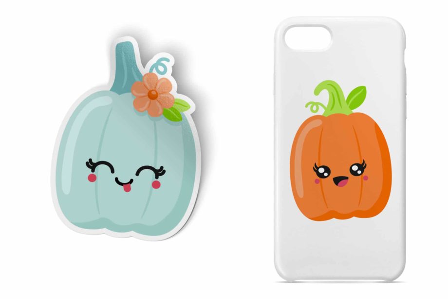 Kawaii Pumpkin Clipart