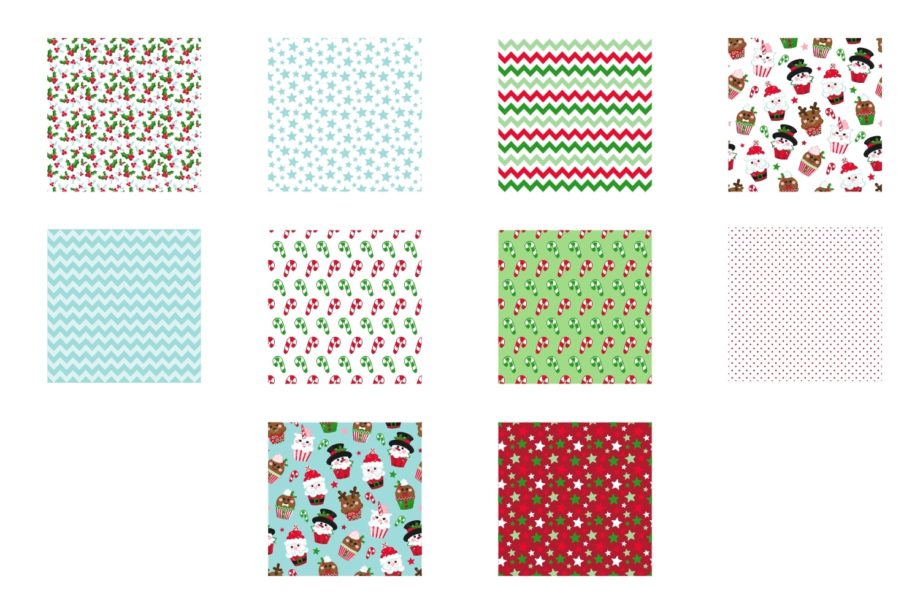 Christmas Cupcake Friends Digital Patterns