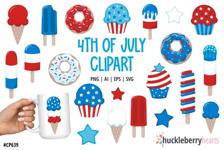 Fourth of July Treats Clipart