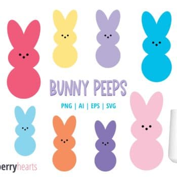 Easter Bunny Peeps Clipart