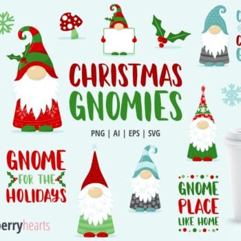 Christmas Gnomes Clipart