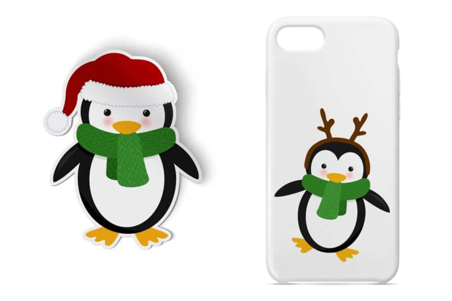 Christmas Penguin Clipart