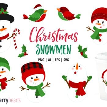 Christmas Snowmen Clipart