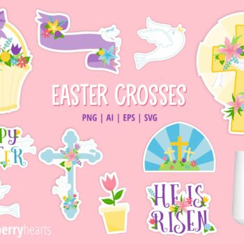 Easter Crosses Clipart