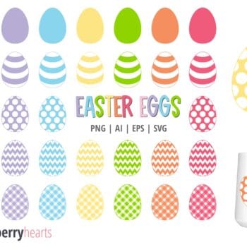 Easter egg clipart and vectors