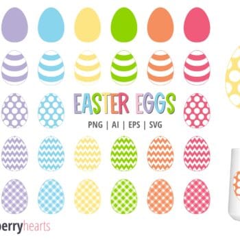 Easter egg clipart and vectors
