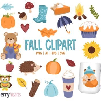 Assorted Fall themed cliparts