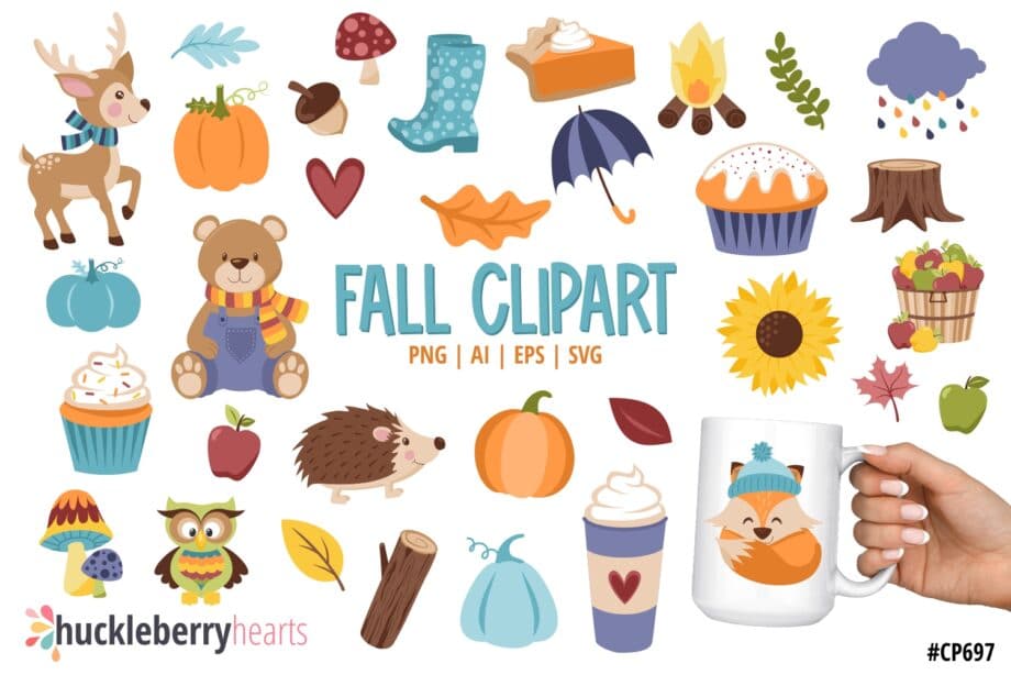 Assorted Fall themed cliparts