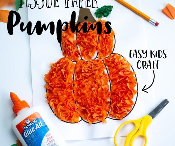 How to Make a Tissue Paper Pumpkin Craft for Kids