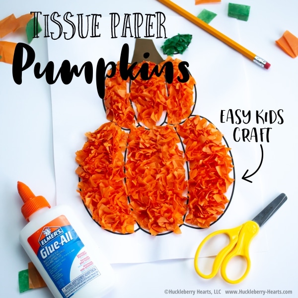 How to Make a Tissue Paper Pumpkin Craft for Kids