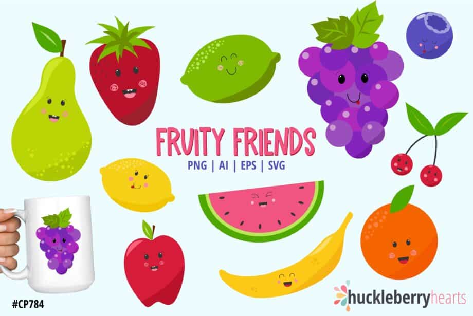 Fruity-Friends-Clipart-Sample-2