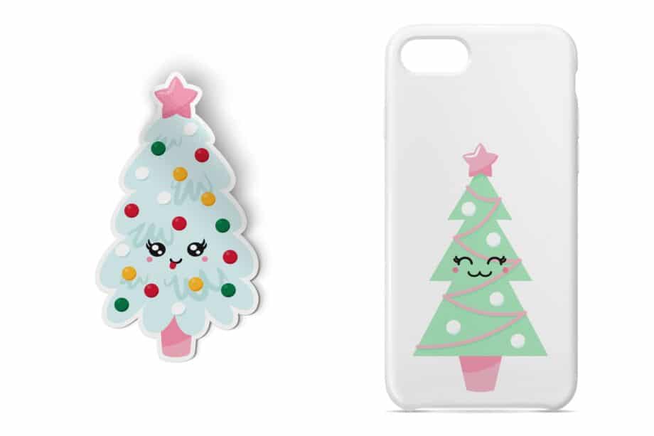 Kawaii Christmas Tree Clipart