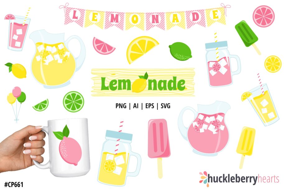 Lemonade Clipart Set