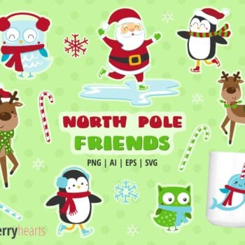 Assorted Christmas Character Clipart