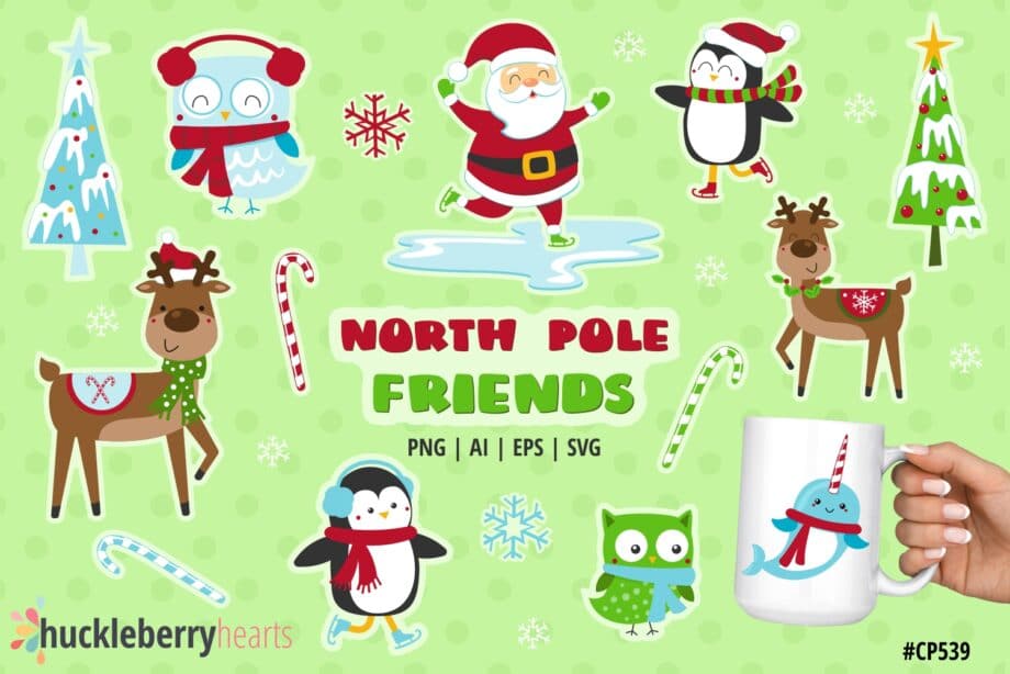 Assorted Christmas Character Clipart