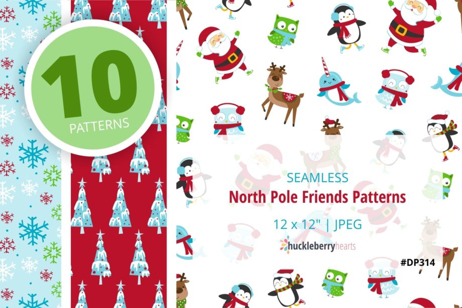 Assorted Christmas Seamless Digital Patterns