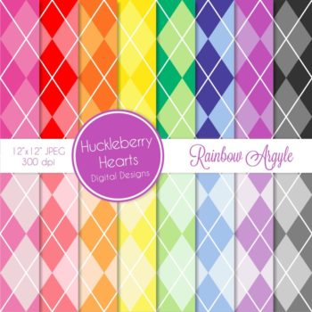 assorted rainbow argyle images