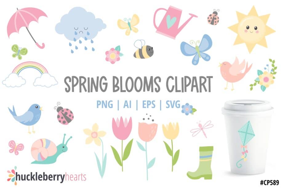 Flowers, Birds, Butterflies, Cloud, Boot, Sunshine, Bee, Snail clipart