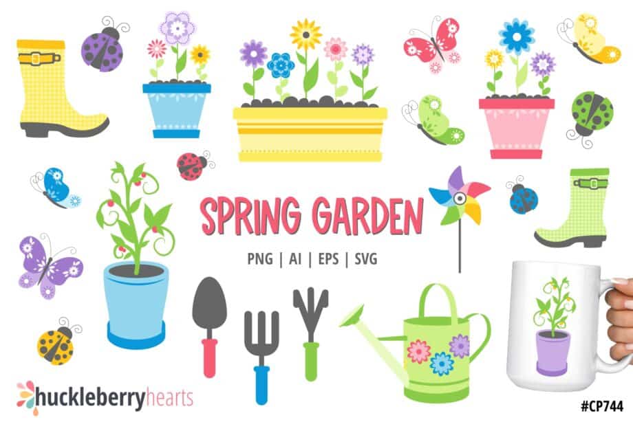 Spring Garden Clipart