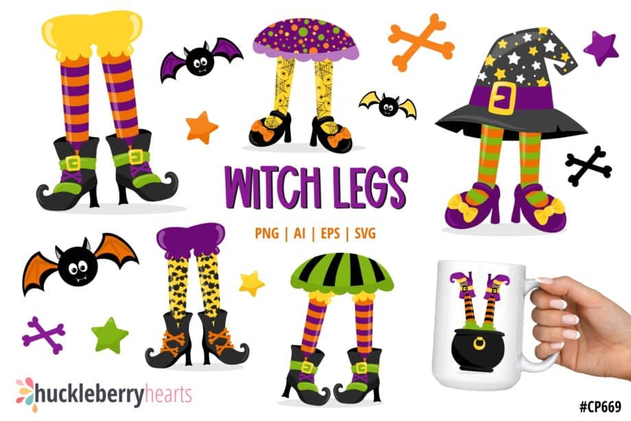 Witch Legs Clipart
