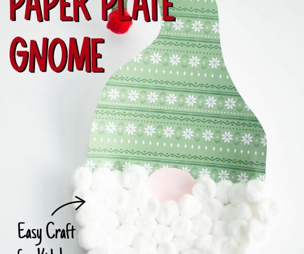 How to make a paper plate gnome craft for kids