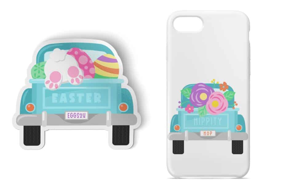 Easter Truck Clipart