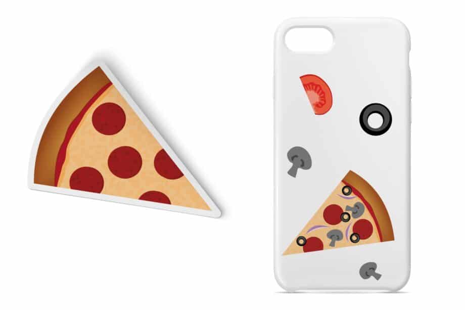 Pizza themed clipart and vector set