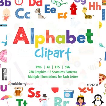 Assorted Alphabet Letters and Images