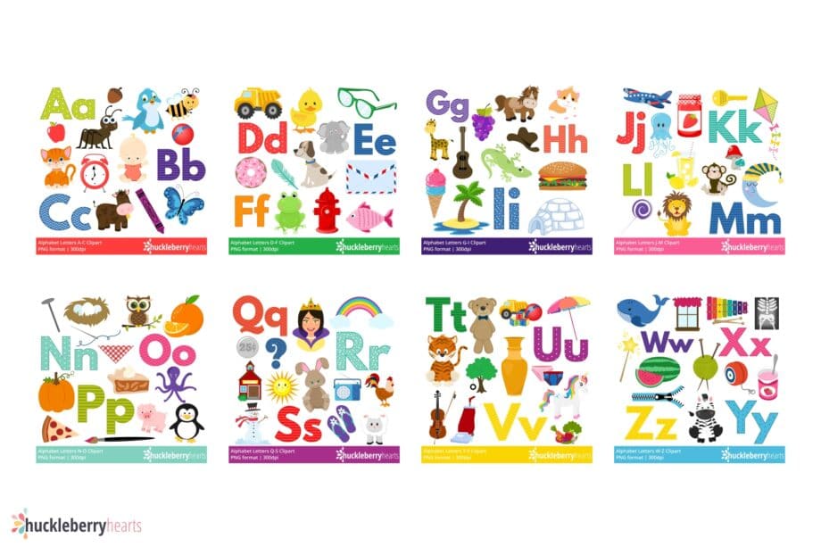 Alphabet Clipart Bundle