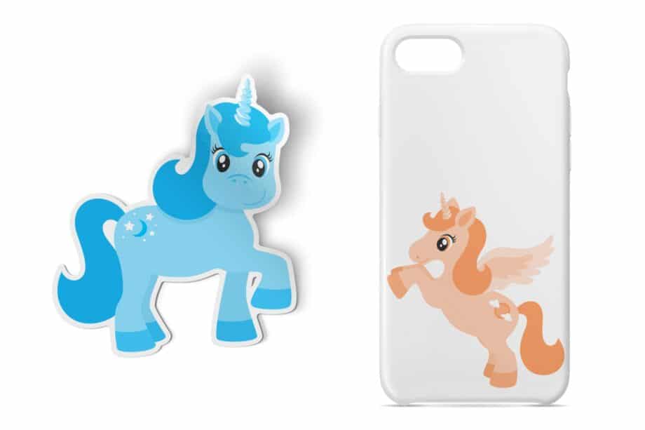 Rainbow Ponies Clipart