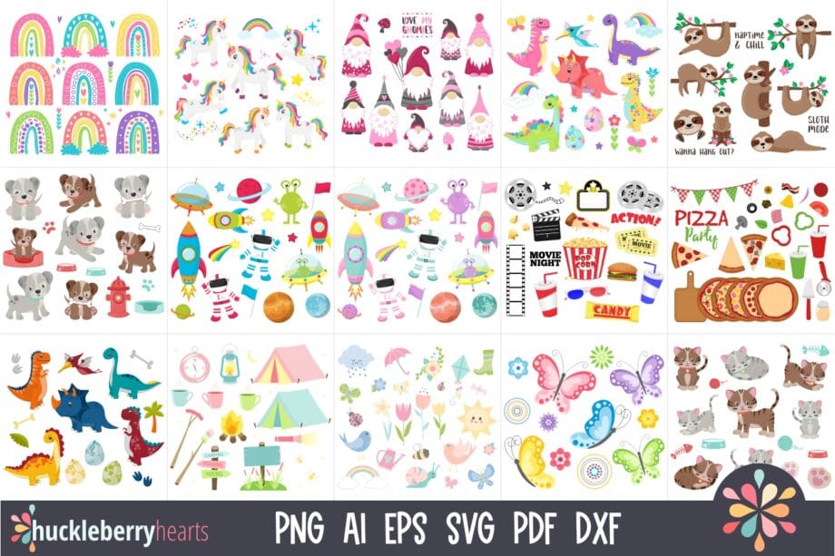 Assorted Clipart and Vector Crafting Bundle